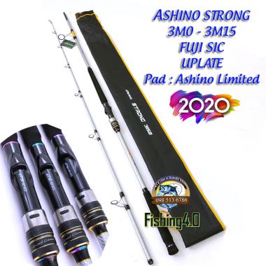 Cần Câu ASHINO STRONG Bạch Kim 3m0 - 3m15 Bản nâng cấp 2020 - Khoen Fuji Sic - Pad Ashino Limited