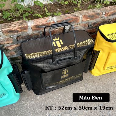 Thùng Đựng Cá Đa Năng MINGTU 50cm, thùng đựng dụng cụ câu cá gấp gọn tiện dụng 3 màu BB65