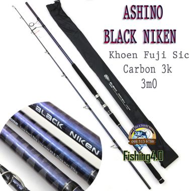Cần Câu Ashino BLACK NIKEN Siêu bạo lực - Tải mồi 1.5kg - Tải Cá 40kg