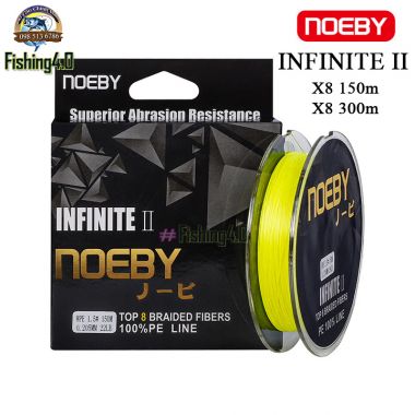 Dây dù NOEBY Infinite II x8 150m/300m màu vàng