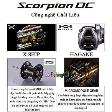 Máy Câu Ngang Shimano Scorpion DC - New 2021