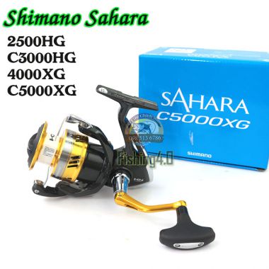 Máy câu cá Shimano Sahara - 2500Hg - C3000HG - 4000XG - C5000XG - Made in malaysia