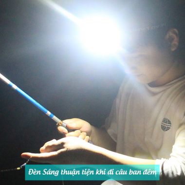 Đèn Pin Đội Đầu Cảm Ứng Tự Động COB LED Siêu Sáng Tiện dụng câu cá dã ngoại - BB55