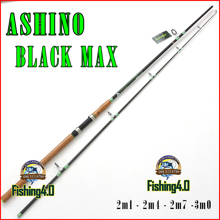 Cần Câu Ashino Black Max - Cần Câu Cá Cán gỗ Carbon
