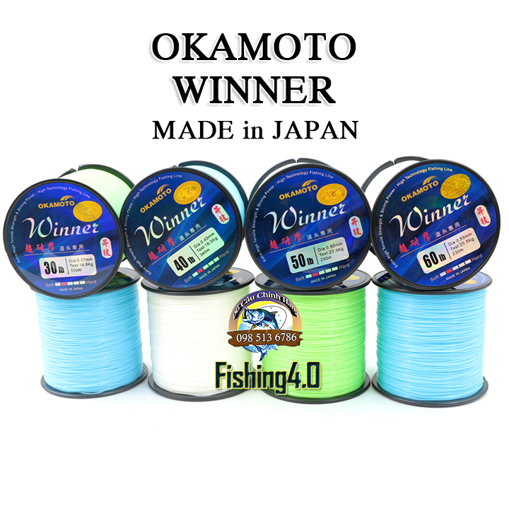 Cước Câu Okamoto Winner - Cước Nhật Chính Hãng - Made in japan